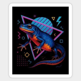 Retro Neon Alpine Newt Magnet
